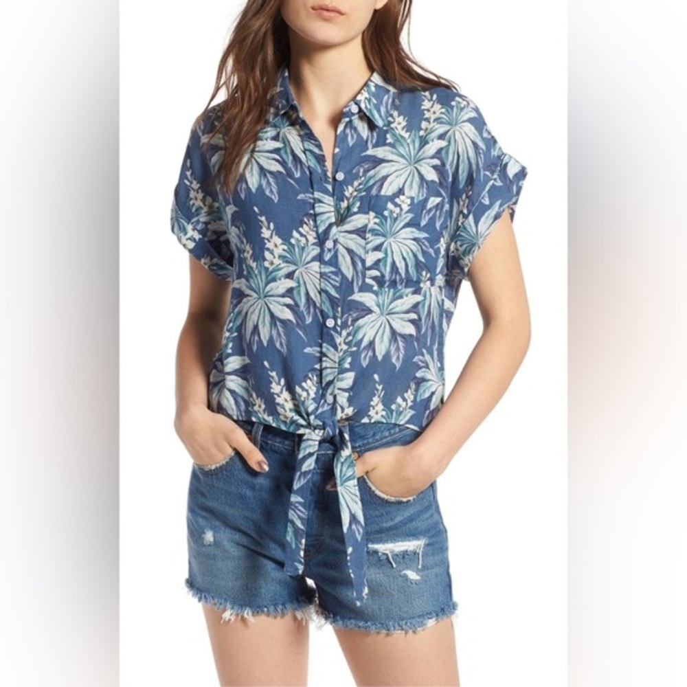 ***LIKE NEW*** RAILS AMELIE TIE FRONT SHIRT IN BANZAI